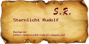 Sternlicht Rudolf névjegykártya